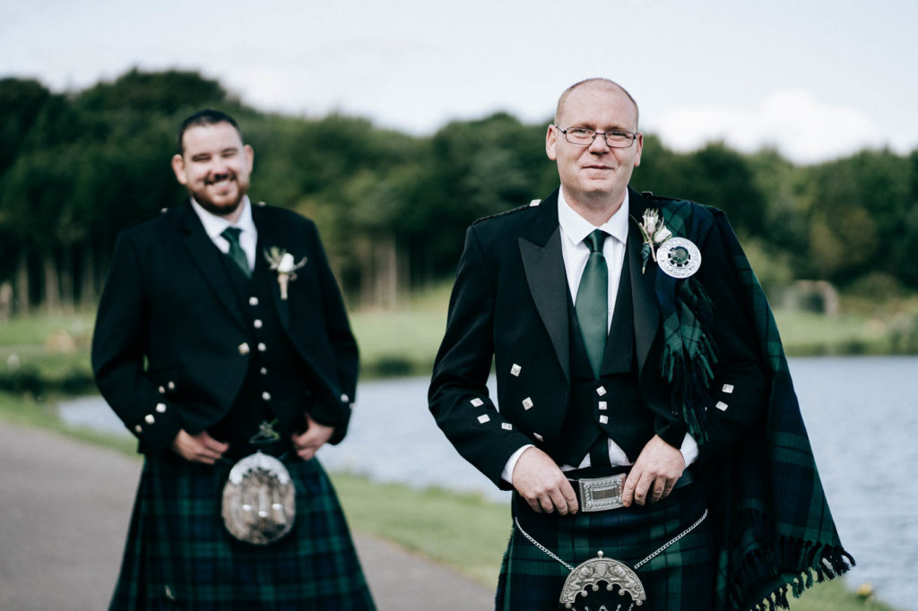 Image of groom and best man at Forbes of Kingennie